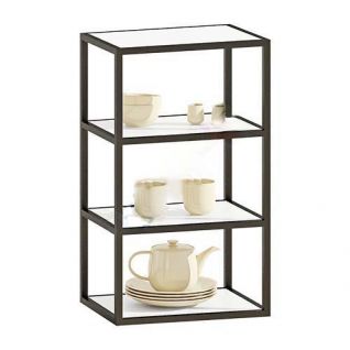 Секція верхня В40.72 метал. відкрита Кухня Альфа-ручка фарбований МДФ матовий білий