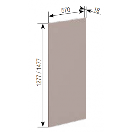 Фото Панель пенал внутр 920 для сто-цы 38мм Кухня Зарина