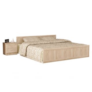 Кровать Соната 160х200 дуб самоа Мебель Сервис фабрики Мебель-Сервис