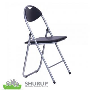Стілець Джокер алюм ПВХ чорний Стілець Джокер алюм ПВХ чорний