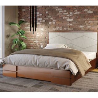 Двухспальная кровать Сельвия бук с механизмом ArborDrev  фабрики ArborDrev