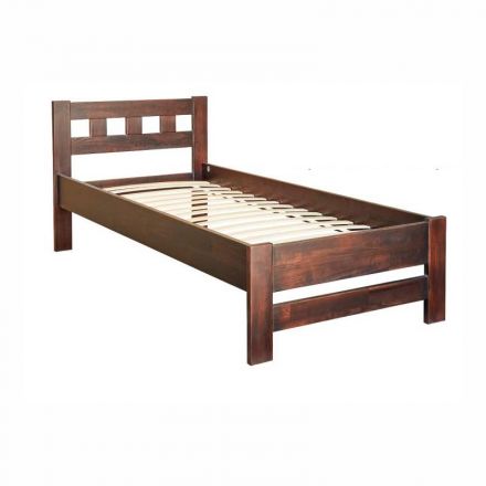 Фото Кровать деревянная 90 Верона с ламелями сосна Мебель сервис