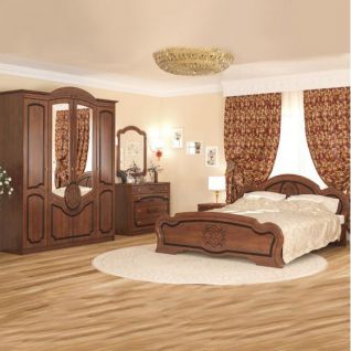 Спальня Барокко Вишня (комплект) Мебель Сервис фабрики Мебель-Сервис