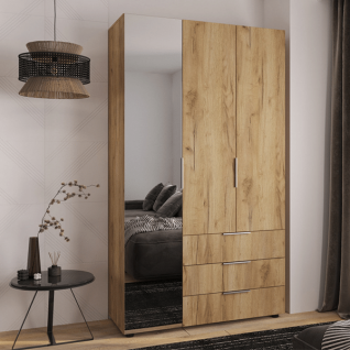 Шафа 3Д3Ш Версаль (Гелар) Дуб крафт золотий (1 Дзеркало велике) Фенікс Шафа 3Д3Ш Версаль (Гелар) Дуб крафт золотий (1 Дзеркало велике) Фенікс