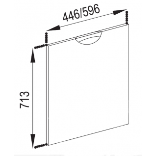 Фасад 60 посудомийний Кухня Адель Люкс