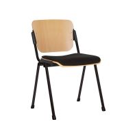 Стул ERA wood plus combi black link Nowy Styl