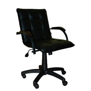 Кресло STELLA GTP WOOD BLACK кожзам Винилискожа CZ-3 цвет Черный фабрики Примтекс плюс