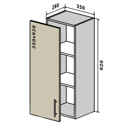 Фото №31 Секция 35-92 верх Кухня Interno