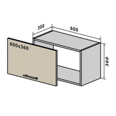 Фото №10 Секція 60-36 верх двері Кухня Мода Люкс