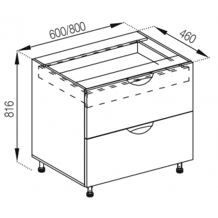 Секція 60НШ LUX Кухня Адель