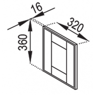 Панель антресоль 320 Кухня Доминика