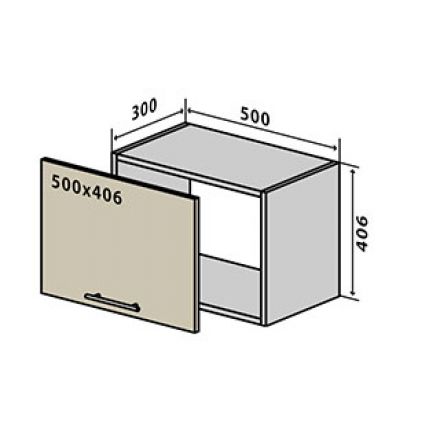 Фото №12 Секція 50-406 верх двері Кухня Мода Люкс