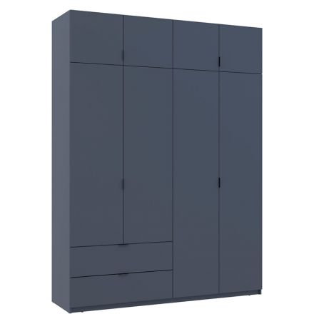 Фото Шкаф Лукас 160х50х240 графит Doros