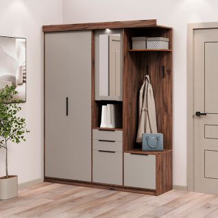 Передпокій Силуэт 2 дуб ліворно/тоффі Світ Меблів Передпокій Силуэт 2 дуб ліворно/тоффі Світ Меблів