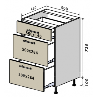 №35 Низ 50-82 (2+1) стандарт Колор-Микс фабрики Vip master