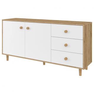 Комод 2Д3Ш Лувр белый Феникс