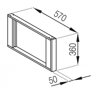 Вставка антресоль 570 Кухня Прованс 2 категорії