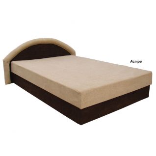 Кровать Ривьера 160 с матрасом мебельная ткань