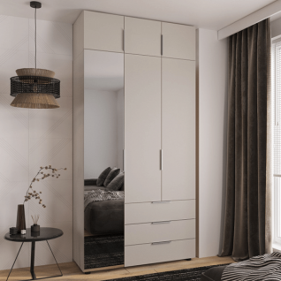 Шафа 3Д3Ш Версаль (Гелар) Кашемір (1 Дзеркало велике) + Антресоль Фенікс Шафа 3Д3Ш Версаль (Гелар) Кашемір (1 Дзеркало велике) + Антресоль Фенікс