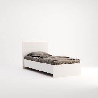 Кровать 0.8х1.9 м с каркасом Фемели / Family Глянец Белый MiroMark