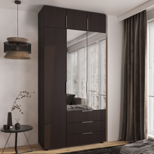 Шафа 3Д3Ш Версаль (Гелар) Венге (2 Дзеркала маленьких) + Антресоль Фенікс Шафа 3Д3Ш Версаль (Гелар) Венге (2 Дзеркала маленьких) + Антресоль Фенікс