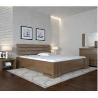 Двухспальная кровать Домино сосна с подъёмным механизмом ArborDrev 