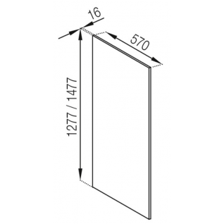 Панель пенал внутр Кухня Мілана