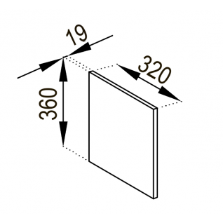 Панель антресоль 320 Кухня Влада