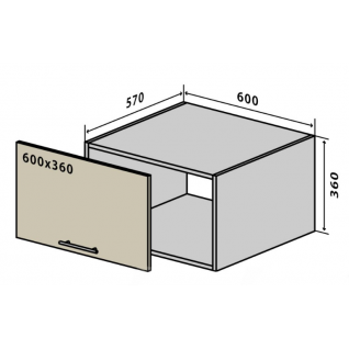 №66 Секция 60-36 верх пенал Кухня RioLine