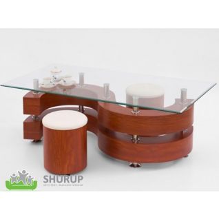 Журнальный столик Nina 2 antique cherry фабрики Halmar