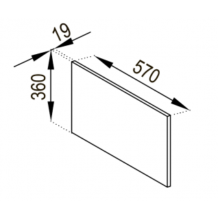 Панель антресоль 570 Кухня Влада
