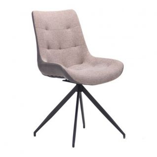 Стілець поворотний Aurora чорний/меланж латте Стілець поворотний Aurora чорний/меланж латте