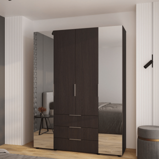 Шафа 4Д3Ш Версаль (Гелар) Венге (2 дзеркала великі) Фенікс Шафа 4Д3Ш Версаль (Гелар) Венге (2 дзеркала великі) Фенікс