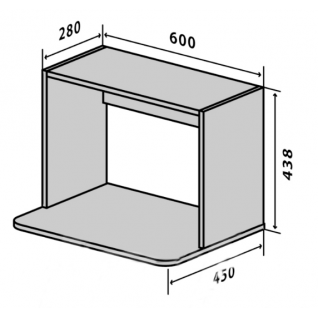 №75 Верх  60-43,8 микр Кухня FLAT