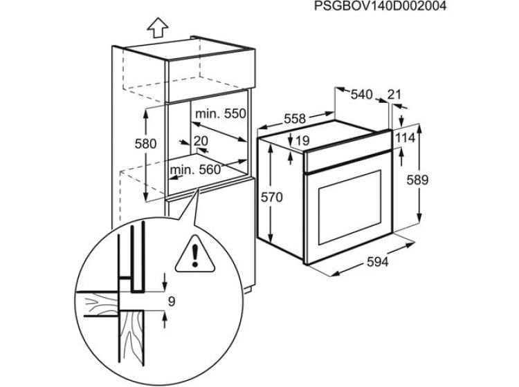 Духовой шкаф zanussi zzb510301x