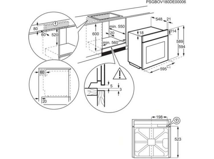 Духовой шкаф electrolux opeb2320v