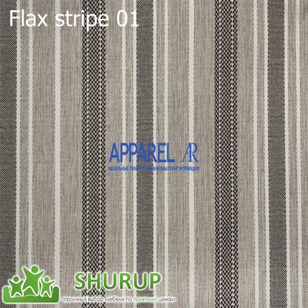 Фото Ткань Flax stripe рогожка