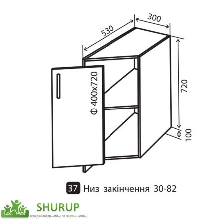 Фото №37 Секция 30-82 низ Кухня Interno